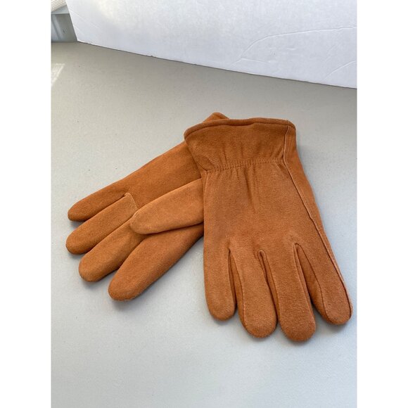 Hand Armor Premium Deerskin Leather Gloves Large 100GR Heatlok Brown Orange NEW - Picture 3 of 5